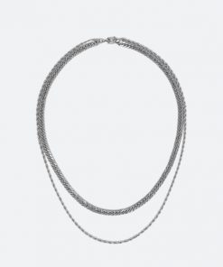 Mnml A1 Double Chain - Silver Accessories