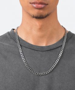 Mnml Accessories A4 Long Cuban Chain - Silver