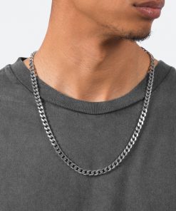 Mnml Accessories A4 Long Cuban Chain - Silver