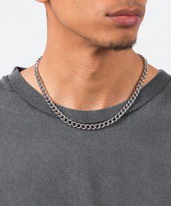 Mnml A6 Short Cuban Chain - Silver