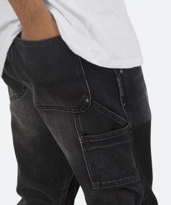Mnml B118 Work Flare Denim - Black