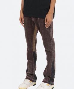 Mnml B356 Corduroy Flare Pants - Brown Denim