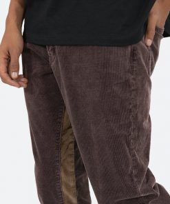 Mnml B356 Corduroy Flare Pants - Brown Denim