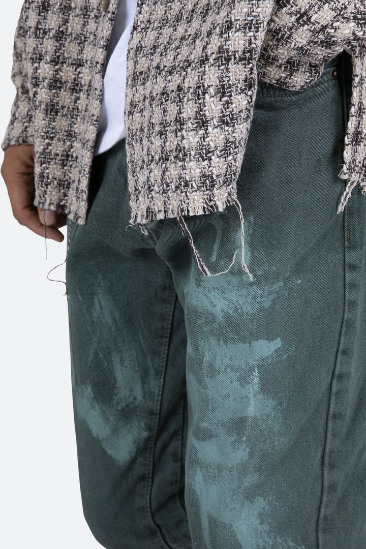 Mnml B415 Flare Denim - Olive 9 Mnml B415 Flare Denim - Olive