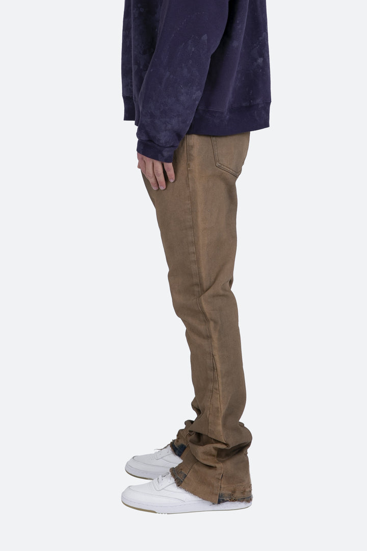 Mnml B416 Flare Denim - Tan 5 Mnml B416 Flare Denim - Tan