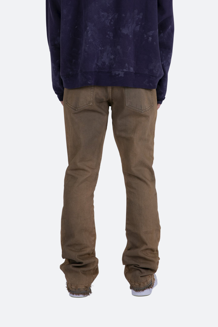 Mnml B416 Flare Denim - Tan 6 Mnml B416 Flare Denim - Tan