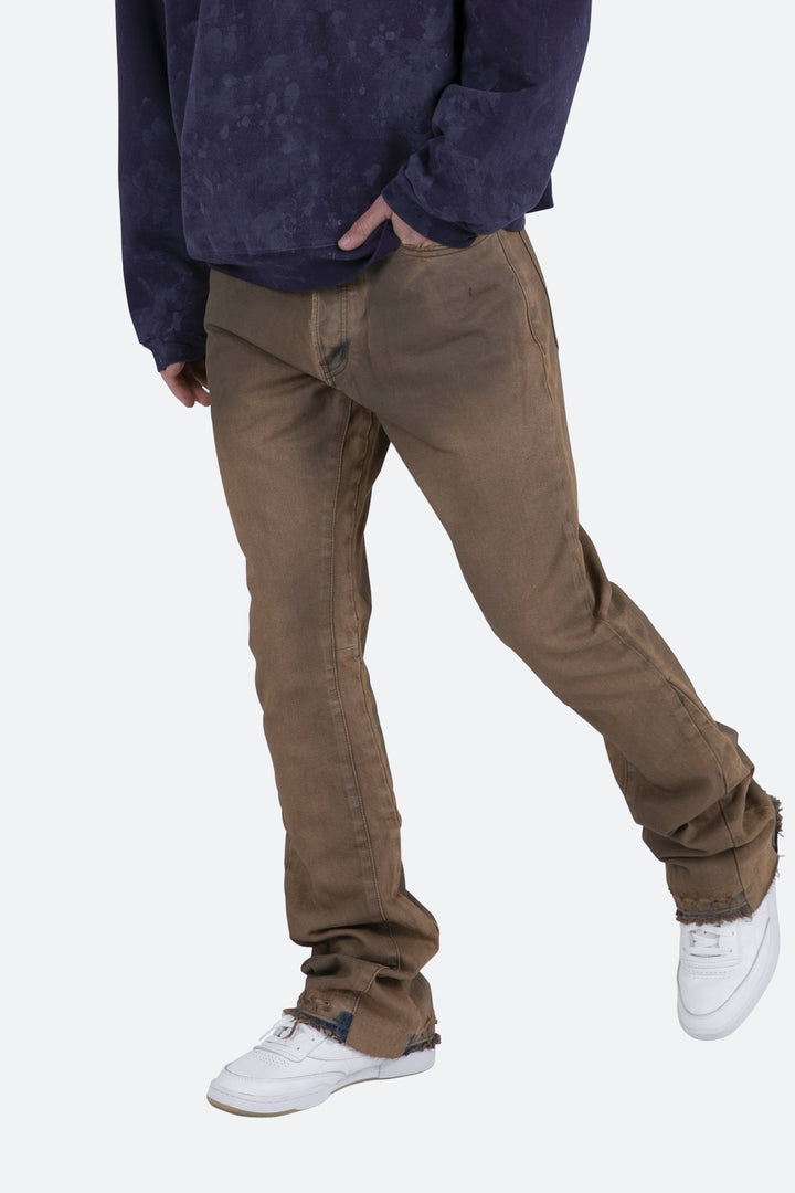 Mnml B416 Flare Denim - Tan 7 Mnml B416 Flare Denim - Tan