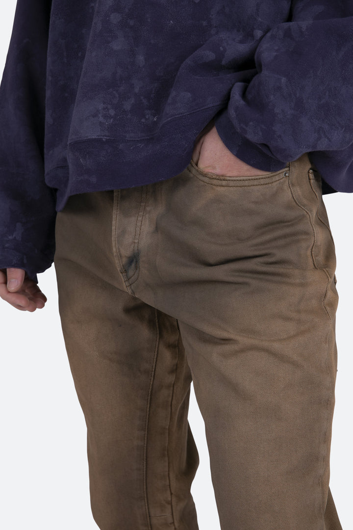 Mnml B416 Flare Denim - Tan 8 Mnml B416 Flare Denim - Tan