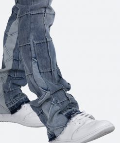 Mnml B420 Paneled Flare Denim - Blue