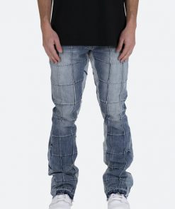 Mnml B420 Paneled Flare Denim - Blue