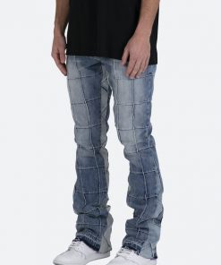 Mnml B420 Paneled Flare Denim - Blue
