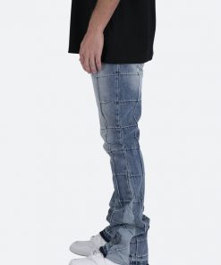 Mnml B420 Paneled Flare Denim - Blue