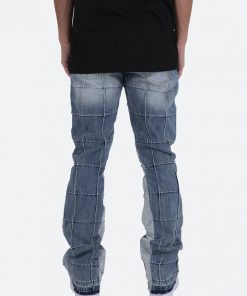 Mnml B420 Paneled Flare Denim - Blue