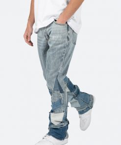 Mnml B424 Patch Flare Denim - Blue