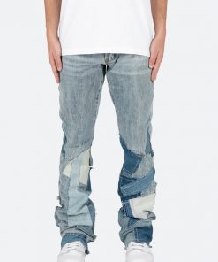 Mnml B424 Patch Flare Denim - Blue