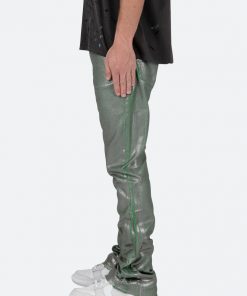 Mnml B427 Metallic Flare Denim - Green 11 Mnml B427 Metallic Flare Denim - Green