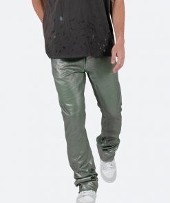 Mnml B427 Metallic Flare Denim - Green 13 Mnml B427 Metallic Flare Denim - Green