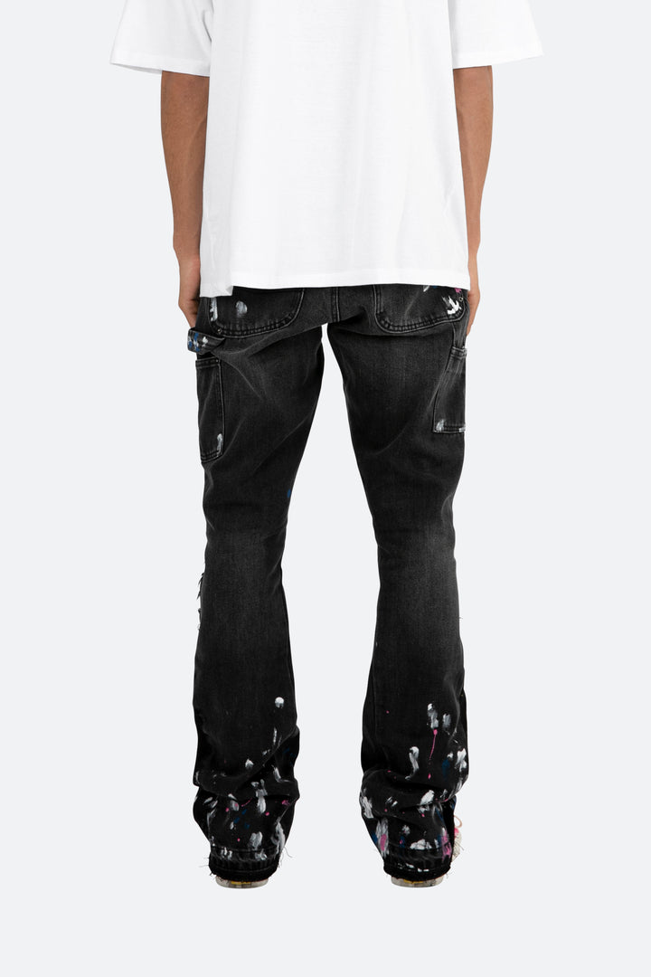 Mnml B448 Work Flare Denim - Black 6 Mnml B448 Work Flare Denim - Black