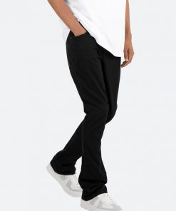 Mnml Denim B472 Twill Flare Pants - Black