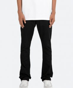 Mnml Denim B472 Twill Flare Pants - Black