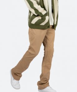 Mnml B472 Twill Flare Pants - Khaki Denim
