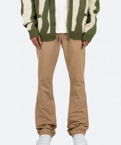 Mnml B472 Twill Flare Pants - Khaki Denim