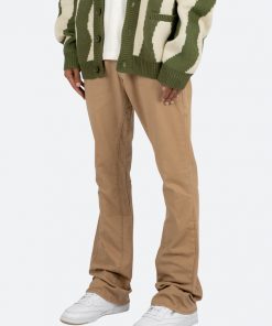 Mnml B472 Twill Flare Pants - Khaki Denim