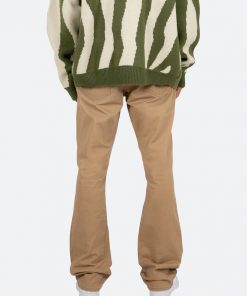 Mnml B472 Twill Flare Pants - Khaki Denim