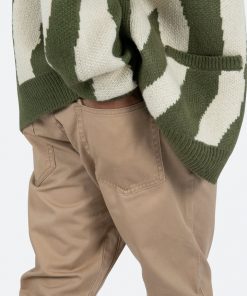 Mnml B472 Twill Flare Pants - Khaki Denim