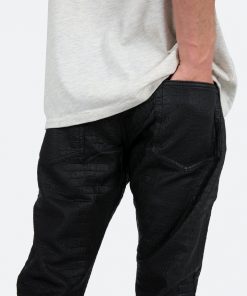 Mnml B478 Croc Flare Pants - Black