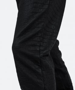Mnml B478 Croc Flare Pants - Black
