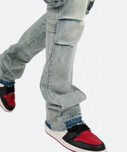 Mnml B480 Cargo Flare Denim - Vintage Blue