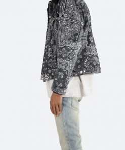 Mnml Outerwear Bandana Sherpa Trucker - Black