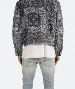 Mnml Outerwear Bandana Sherpa Trucker - Black