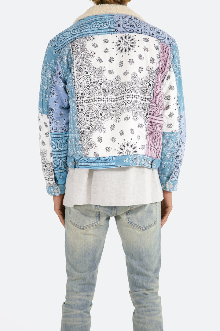 Mnml Bandana Sherpa Trucker - Multi Outerwear 5 Mnml Bandana Sherpa Trucker - Multi Outerwear