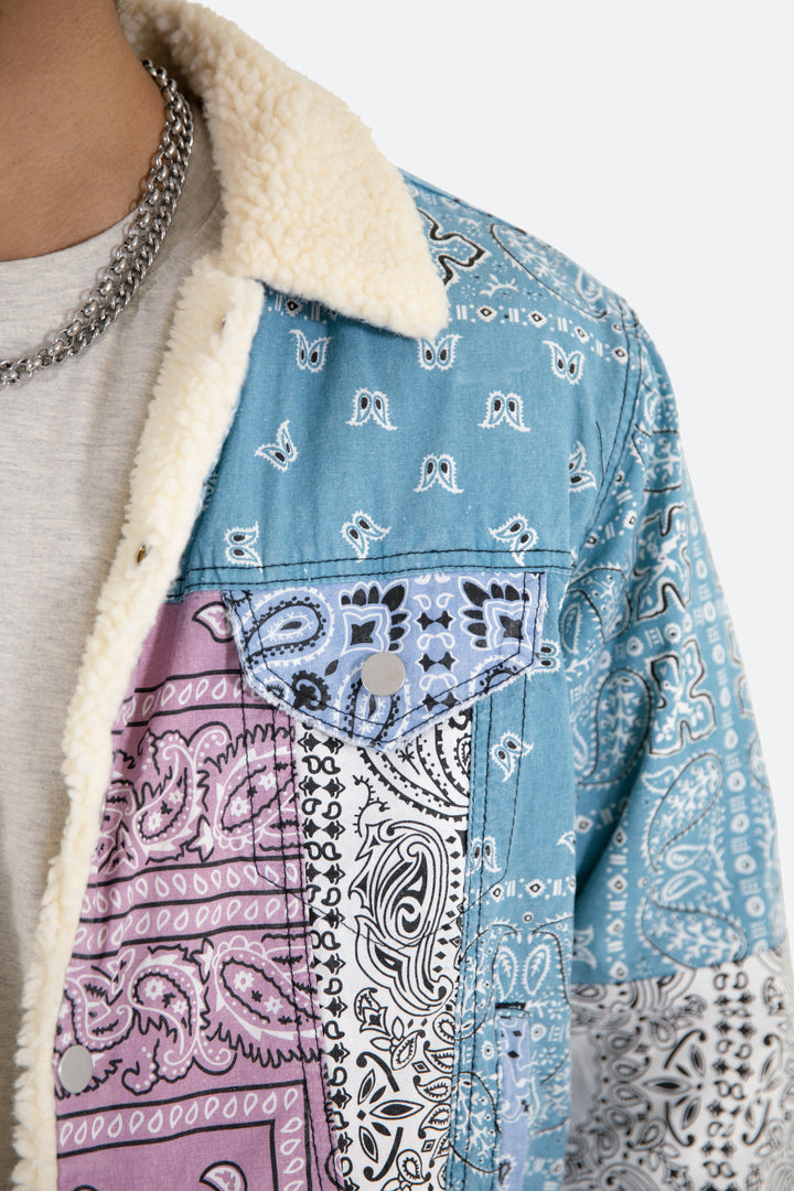 Mnml Bandana Sherpa Trucker - Multi Outerwear 7 Mnml Bandana Sherpa Trucker - Multi Outerwear