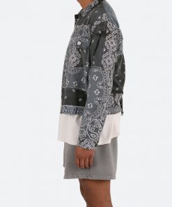 Mnml Tops Bandana Trucker Shirt - Black