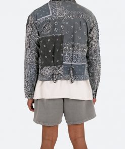 Mnml Tops Bandana Trucker Shirt - Black