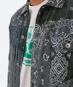 Mnml Tops Bandana Trucker Shirt - Black