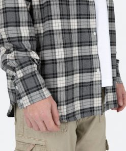 Mnml Basic Flannel Shirt - Brown/Grey 15 Mnml Basic Flannel Shirt - Brown/Grey
