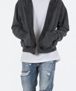 Mnml Outerwear Basic Zip Up Hoodie - Vintage Black