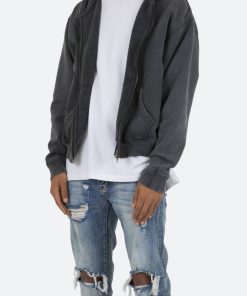 Mnml Outerwear Basic Zip Up Hoodie - Vintage Black