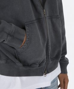 Mnml Outerwear Basic Zip Up Hoodie - Vintage Black