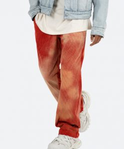 Mnml Bottoms Bleached Corduroy Pants - Brick