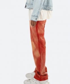 Mnml Bottoms Bleached Corduroy Pants - Brick