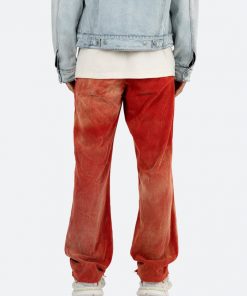 Mnml Bottoms Bleached Corduroy Pants - Brick