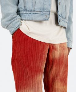 Mnml Bottoms Bleached Corduroy Pants - Brick