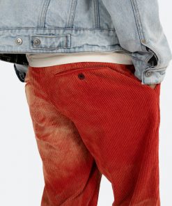 Mnml Bottoms Bleached Corduroy Pants - Brick
