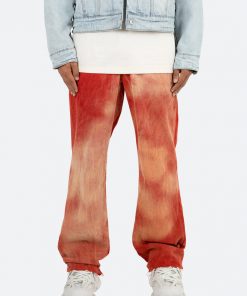 Mnml Bottoms Bleached Corduroy Pants - Brick