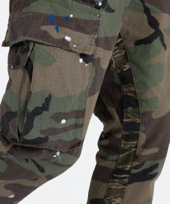 Mnml Bootcut Cargo Pants - Camo Denim